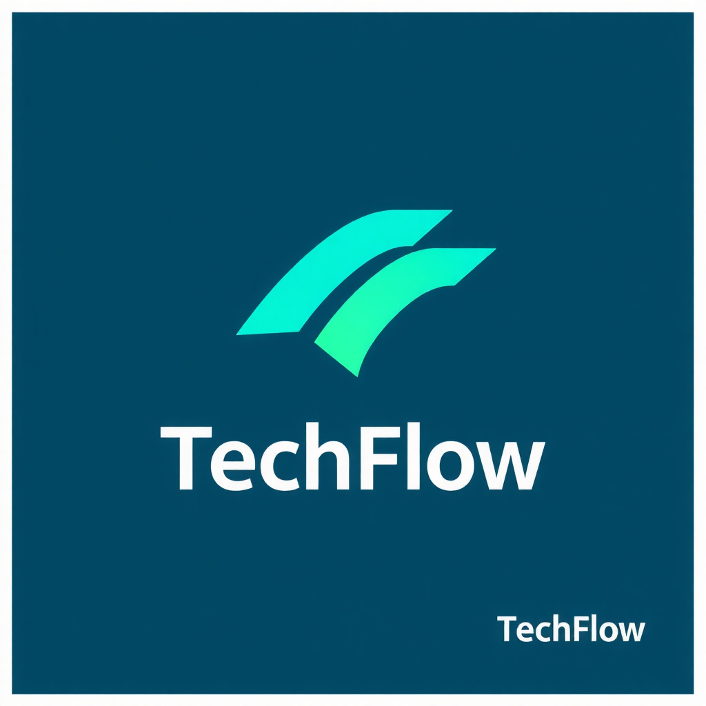 TechFlow - Modern style logo