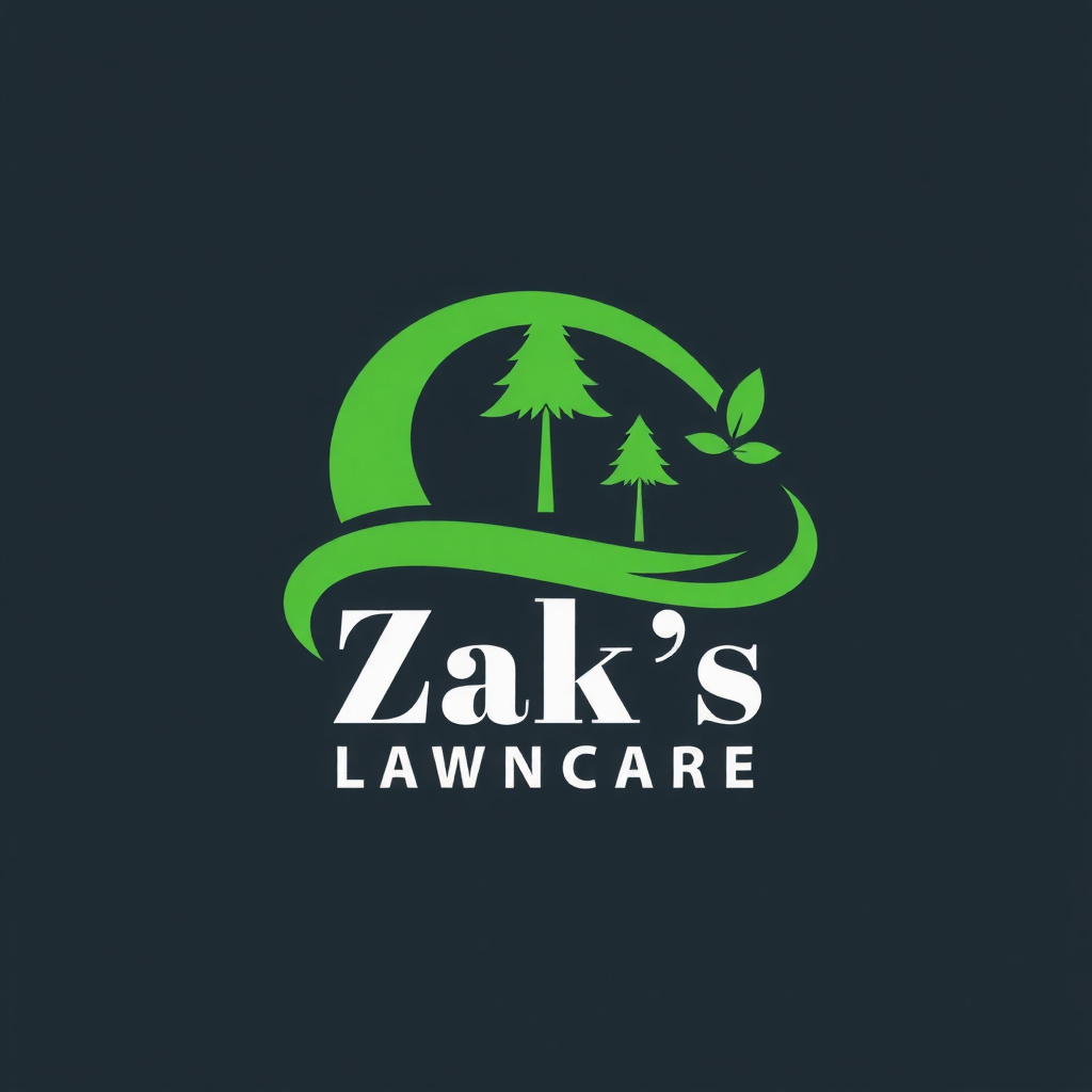 Zak's Lawncare - Abstract style logo